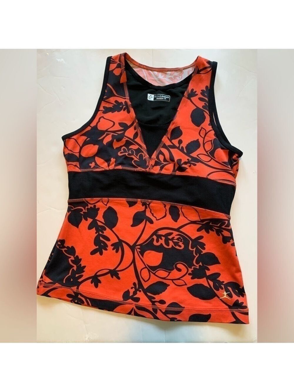 DANSKIN Tech Elements Workout Yoga Activewear Top Medium 8-10